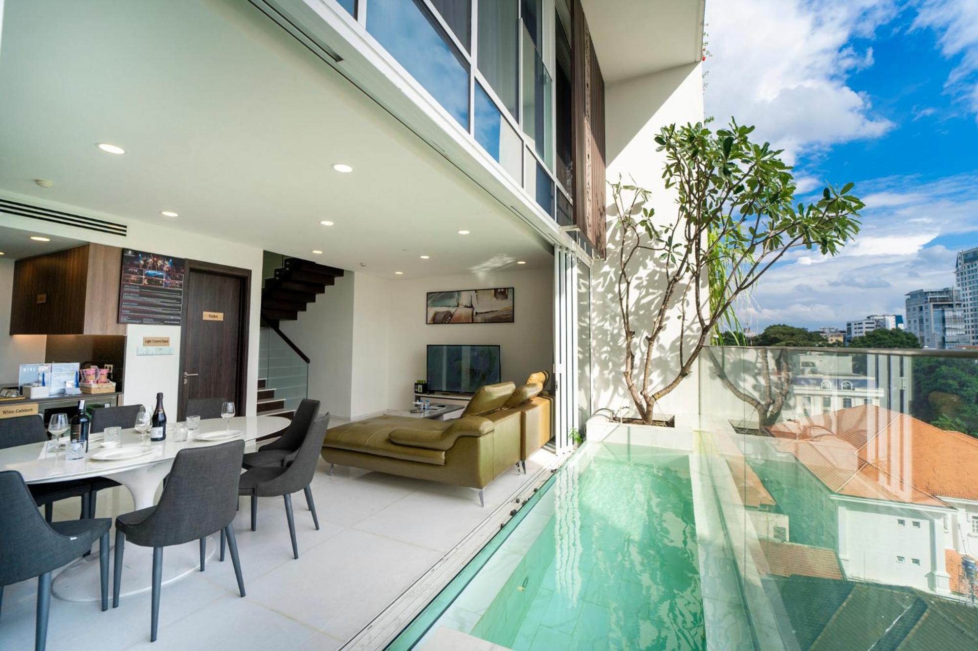 Serenity Saigon Sky Villas - Free One Way Airport Shuttle Bandar Ho Chi Minh Luaran gambar