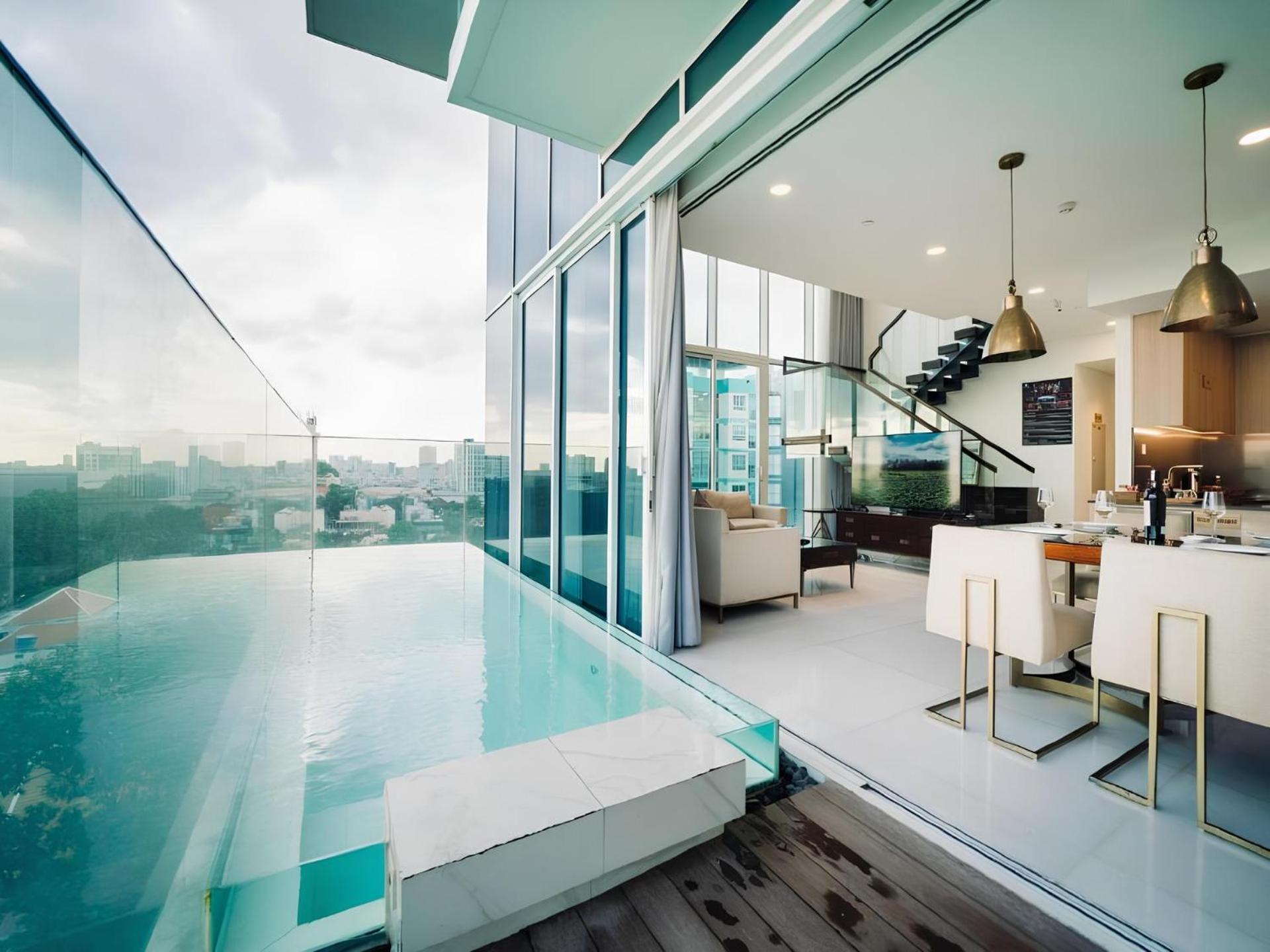 Serenity Saigon Sky Villas - Free One Way Airport Shuttle Bandar Ho Chi Minh Luaran gambar